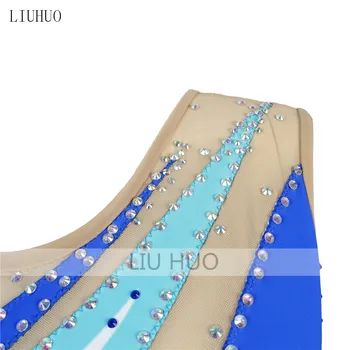 LIUHUO Sünkroniseeritud Ujumine Sobib Tüdrukud Lapsed Sinine Rütmiline Võimlemine Leotard Lapsed Teismelised Konkurentsi Teamwear Naiste Tantsu 5