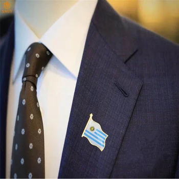 Lõuna-Ameerika Šveits Uruguay Viipab Lipu Sõle Mood Rinnamikrofon Patriot Reisida, Seljakott/Ülikond Pin Badge Ehted Unisex 5