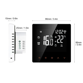Tuya ZigBee Smart Termostaat,Temperatuuri Kontroller Elektri Põranda Kütte -, Vee/Gaasi Boiler hääljuhtimine Google Kodu 5