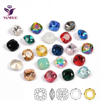 YANRUO 4470 Padi Lõigatud Värvid Väljamõeldud Kive Õmmeldud Kristallid Näputöö Pulm Kleit Rakendused Diamond Kivid