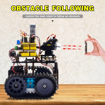 2022 UUS ! Keyestudio DIY Mini Tank V2.0 Tark Robot autokomplekti Arduino Robot VARS/Support IOS &Android APP Kontrolli 2
