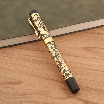 Maksuvabastust, Purskkaev Pliiats Golden Dragon Pen Äri Kontori Koolitarbed Kirjutamine Pliiatsi 2