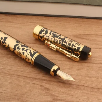 Maksuvabastust, Purskkaev Pliiats Golden Dragon Pen Äri Kontori Koolitarbed Kirjutamine Pliiatsi 3