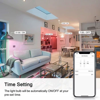 Tuya GU10 Zigbee 3.0 Smart Pirn RGBCW LED Lamp Smart Elu App Remot hääljuhtimine Tööd Alexa Echo Pluss Google Kodu 3