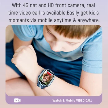 Xiaomi Kid Smartwatch Kids Video Ühendus GPS SOS SIM-Sport Käevõru Äratuskell 2022 4G Lapsed Smart Watch Android Mood 3