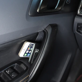 Eest 2015-2022 Ford Ranger Wildtrak ABS Must Auto Multifunktsionaalne Ees Ukse Taga Ladustamise Kasti Telefon Sahtel Auto Salongi Osad 4