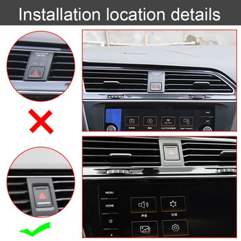 Näiteks Tiguan 2017 2018 2019 2020 mobiiltelefoni stand auto navigation telefoni omanik Auto Omaniku Raskuse Mount bracket for iphone 8 9 10 5